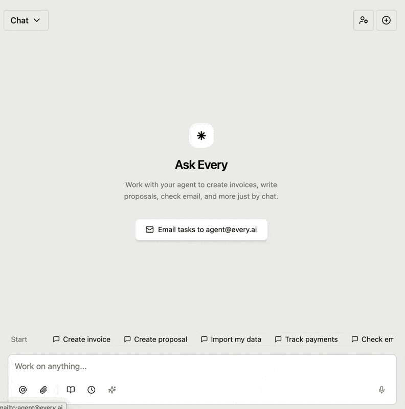 Triggering a skill from the chatbox